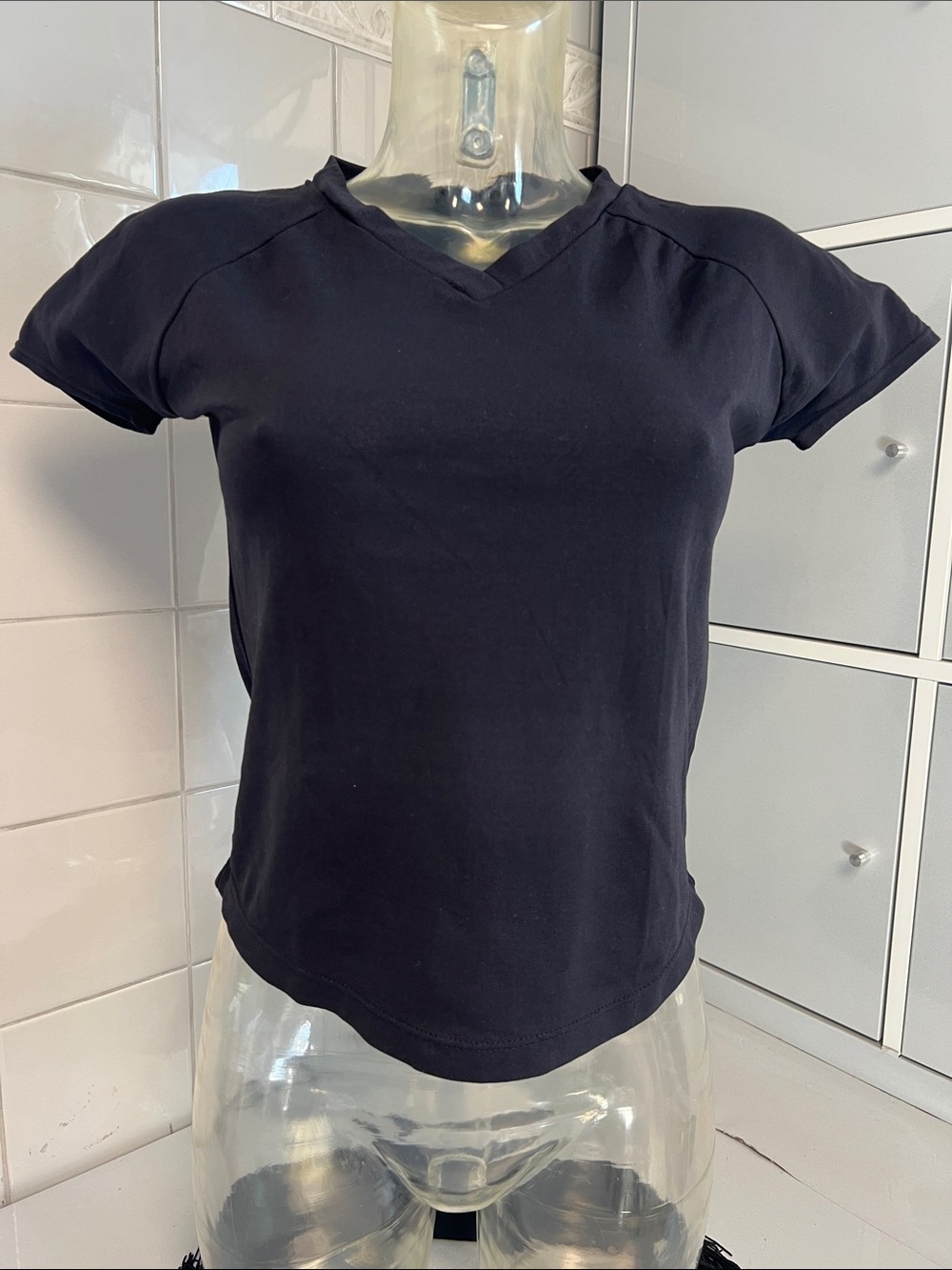 Capezio Troupe Nylon V-Neck Ballet Jersey L NWOT